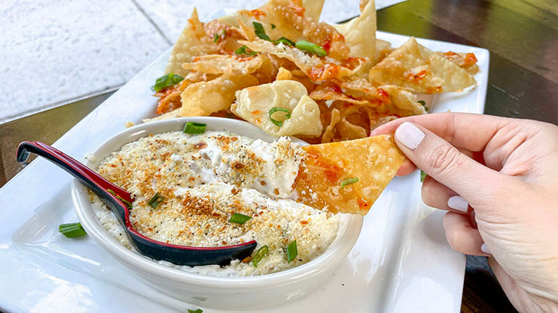 Crab Rangoon Dip at eeZ Fusion & Sushi