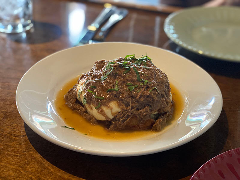 Flock Bistro potato cake poutine