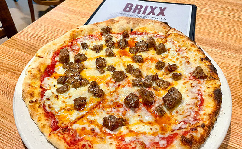 Brixx honey and sausage pizza