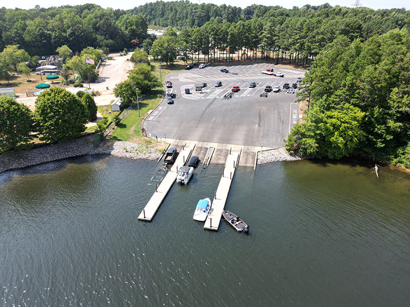 Lake Norman boat ramps McCrary Creek drone photo