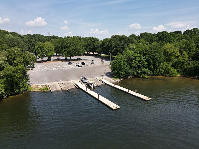 Lake Norman boat ramps Pinnacle Access Area drone photo