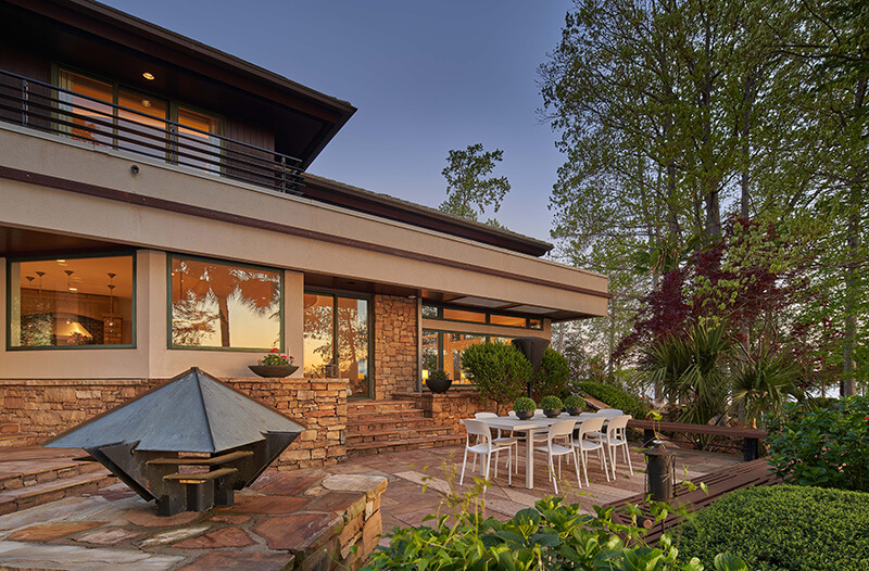 Lake Norman luxury real estate merancas island house patio
