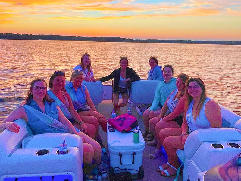Lake Norman sunset cruise with Party Pontoon
