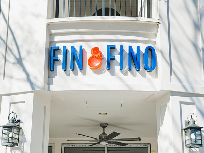 Fin and Fino Birkdale Village entrance