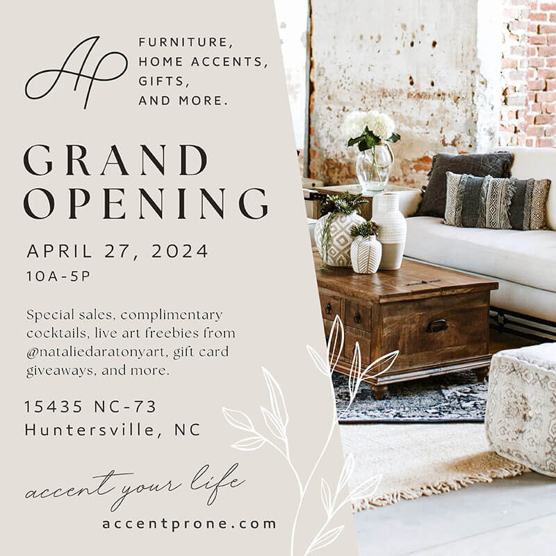Accent Prone Grand Opening