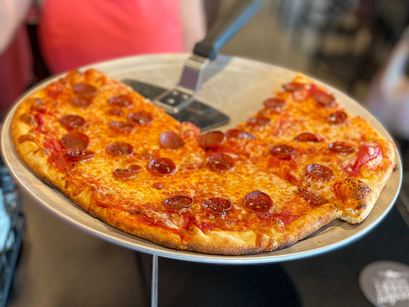 Pepperoni pizza at GOAT Pizza