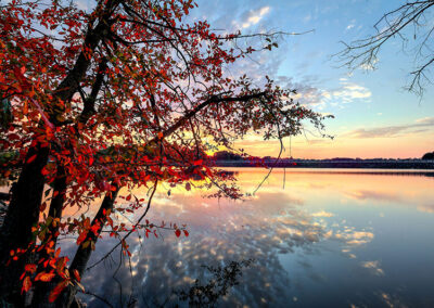 Fall Lake Norman Sunset Photo