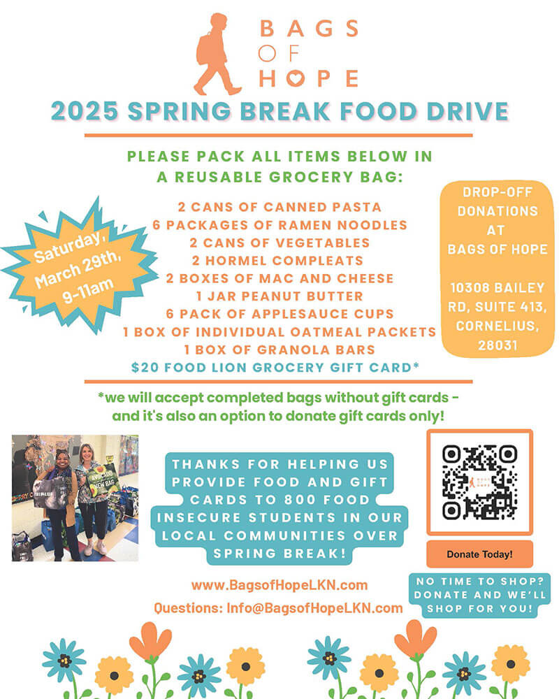 Spring Break Food Drive info