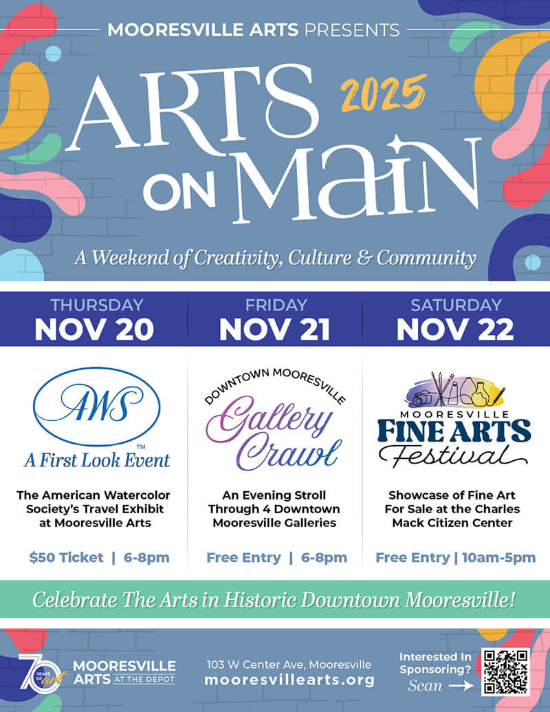 Mooresville Arts event flyer