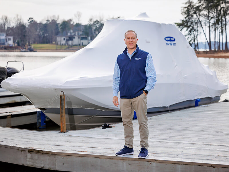 Barry Kipp - owner of Wrap It Today on Lake Norman
