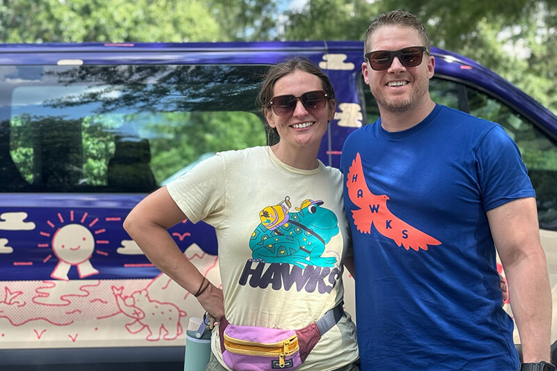Drew Chalfant and his wife