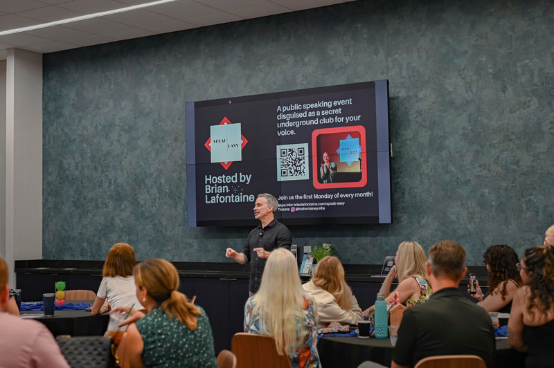 Brian Lafontaine speaking at The Best of LKN Business network