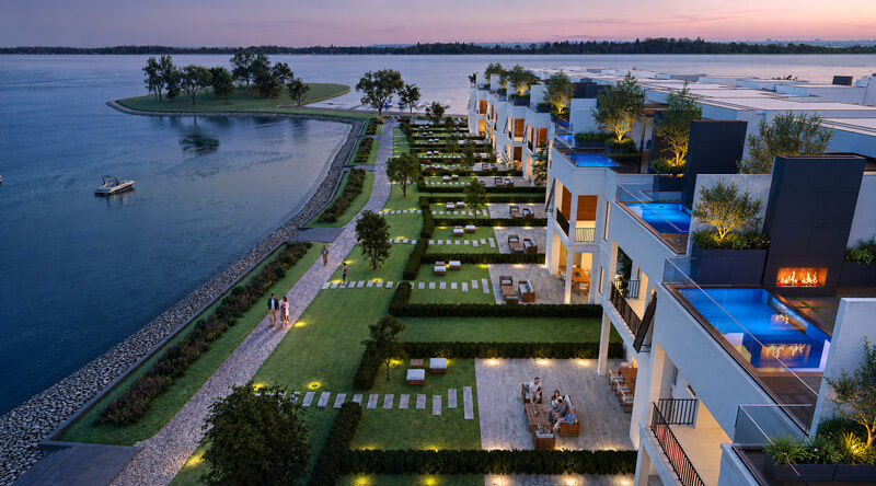 The Cape Lake Norman luxury townhomes