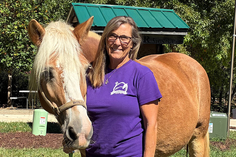 Christine Cronin and her horse